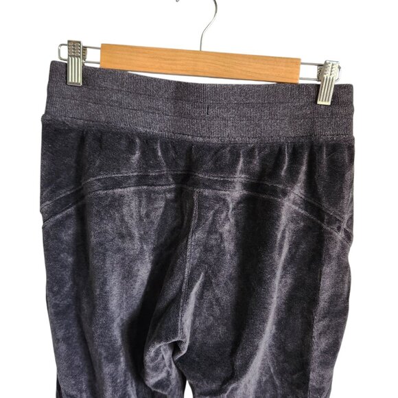 Lululemon Pants Women's 6 Gray Grey Warm Down Jogger Velour Pockets Sweatpants - Picture 6 of 9